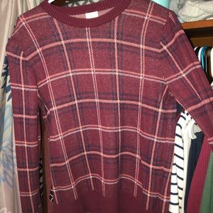 Plaid sweater